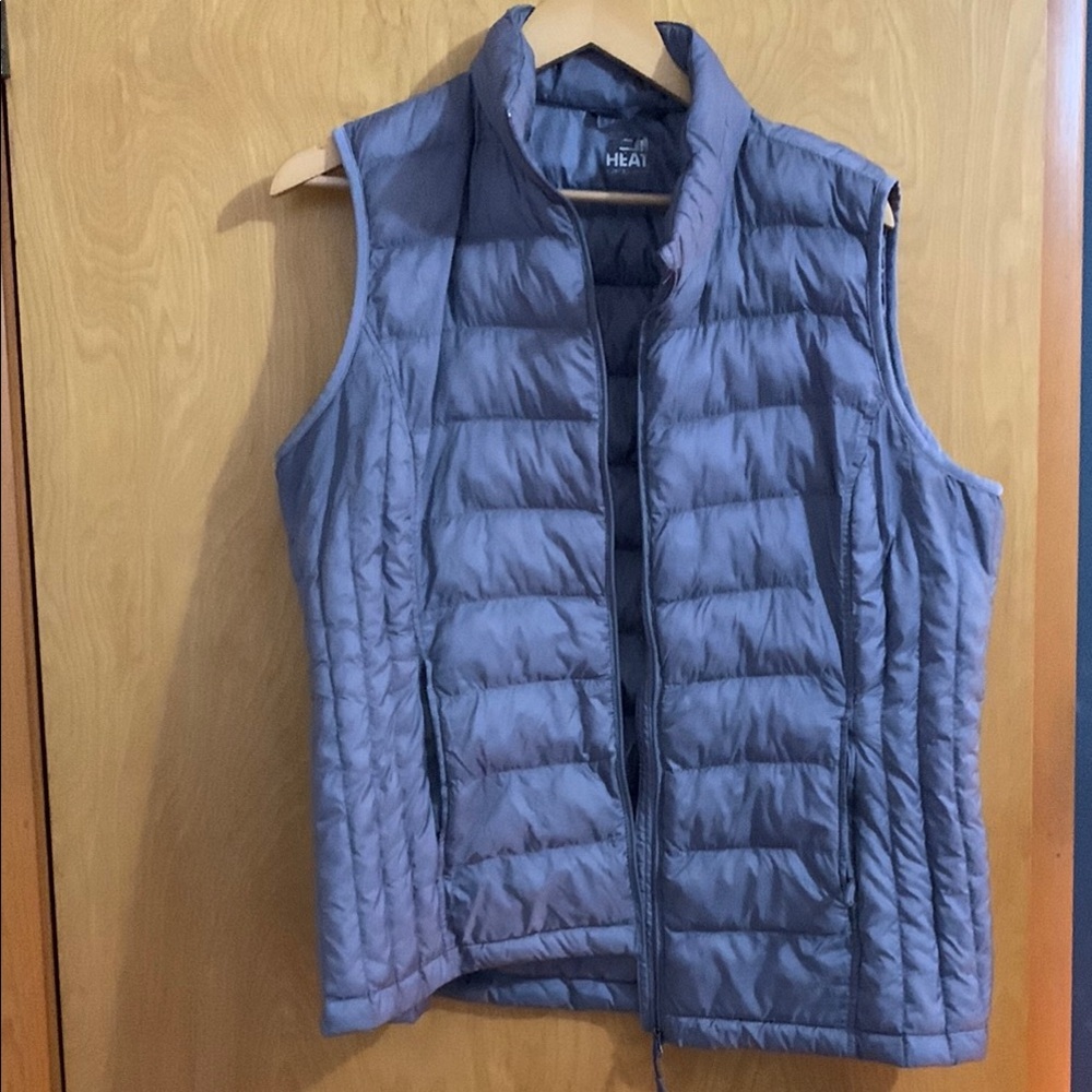 Heat Blue Puffer Vest Lightweight